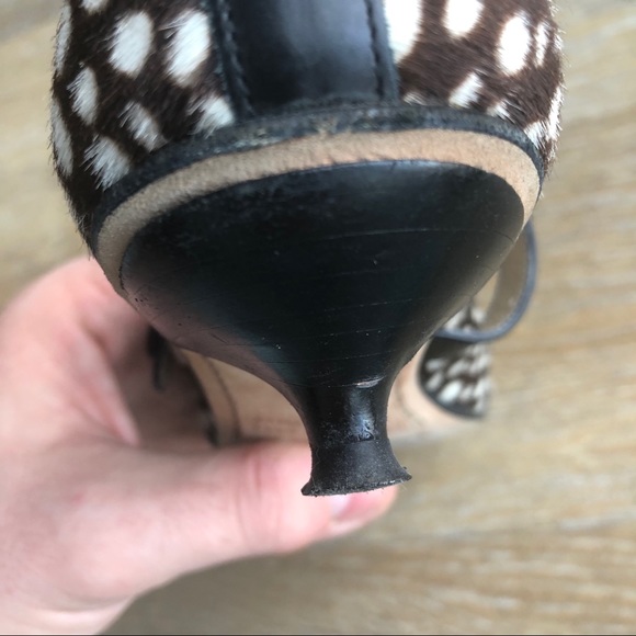 Kate Spade Calf Hair Dot Kitten Heel - Picture 10 of 11